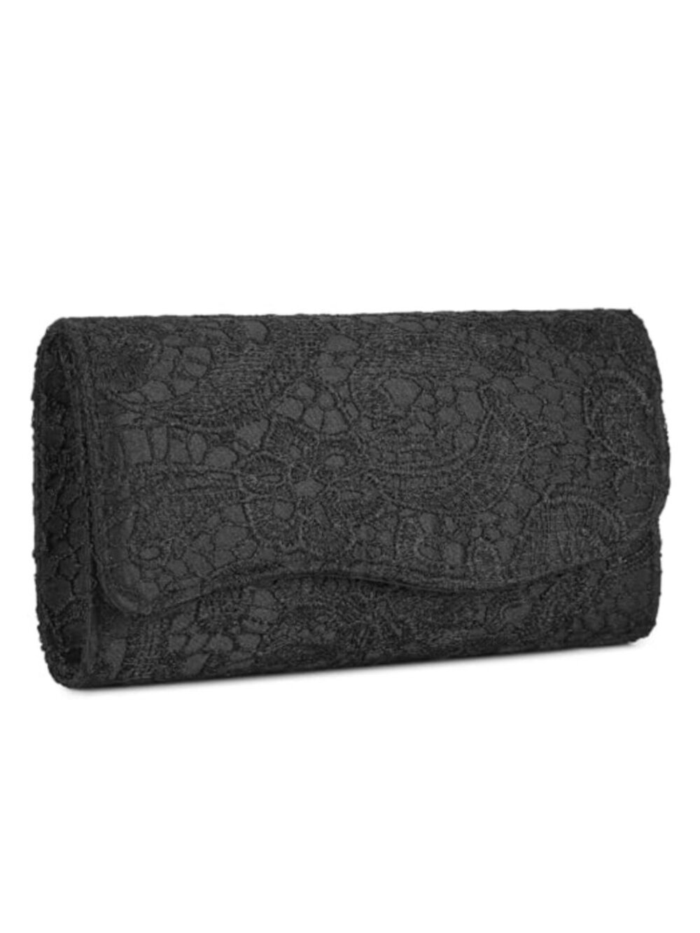 Satin Lace Clutch Evening Bag with Detachable Shoulder Chain for Women